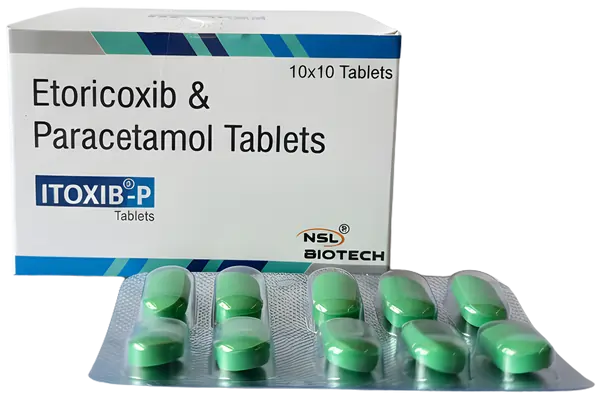 Itoxib-P Etoricoxib with Paracetamol Pain Relief tablets by nsl biotech