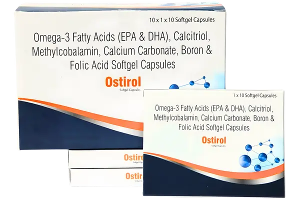 Ostirol Omega-3 with Calcitriol & Multiminerals softgel capsules by nsl biotech image
