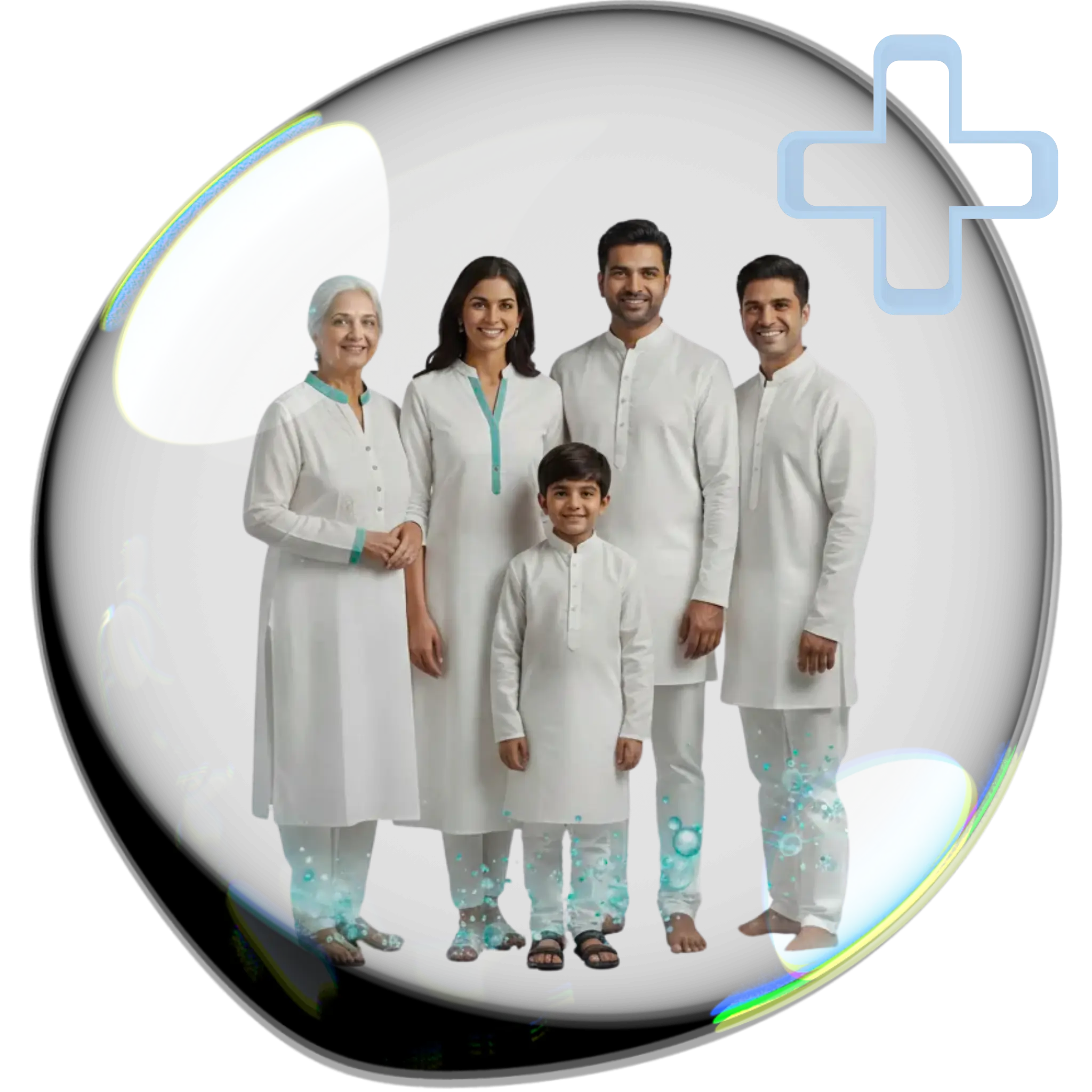 Nutraceuticals and Pain Relief Formulations hero image of a happy healthy indian family