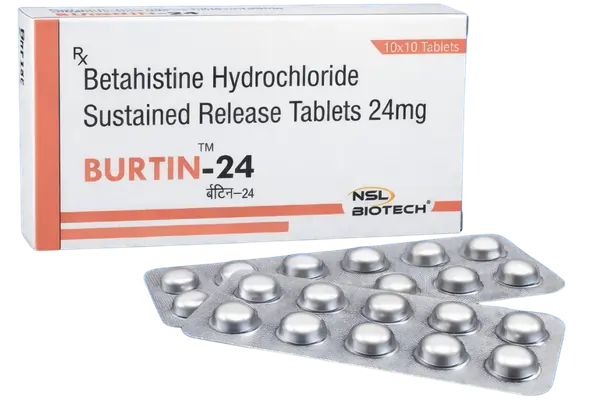 Burtin 24 Betahistine Hydrochloride Sustained Release Tablets by nsl biotech