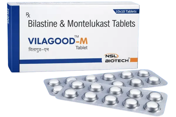 Vilagood M Tablets Bilastine and Montelukast Tablets by nsl biotech